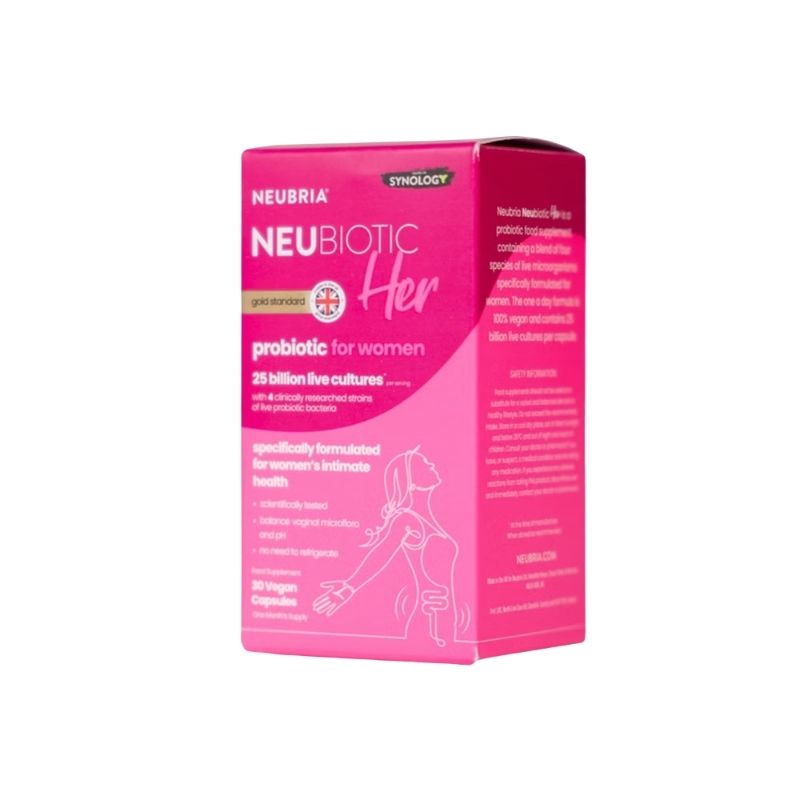 Neubiotic Her Anh Viên Uống Hỗ Trợ Bổ Sung Lợi Khuẩn Và Tăng Cường Sức Khỏe Nữ Giới (Hộp 30 viên) 