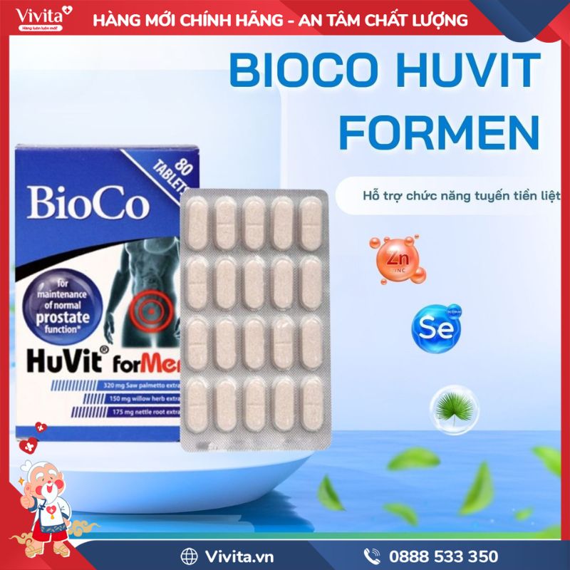 Thành phần Bioco Huvit For Men