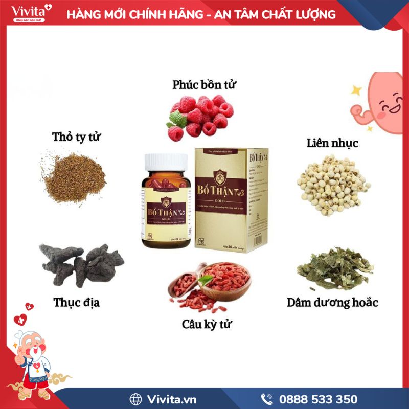 Thành phần Bổ Thận Tw3 Gold