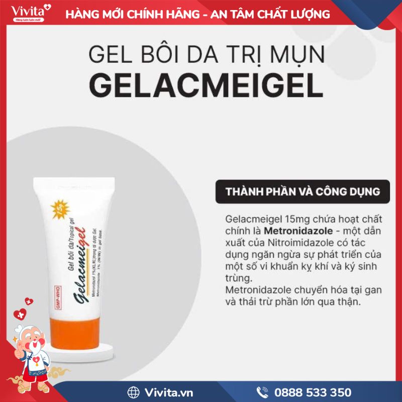 Thành phần của Gelacmeigel 1%