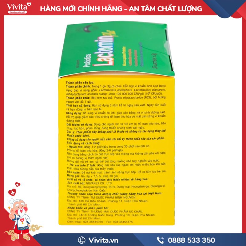Thành phần của Probiotics Lactomin Plus  