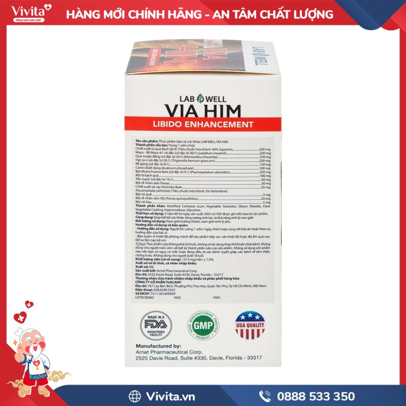 Thành phần Via Him Lab Well 