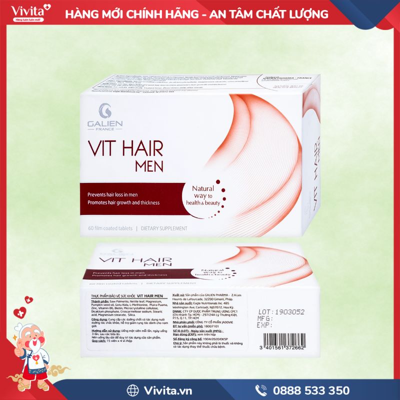 Thành phần Vit Hair Men Galien