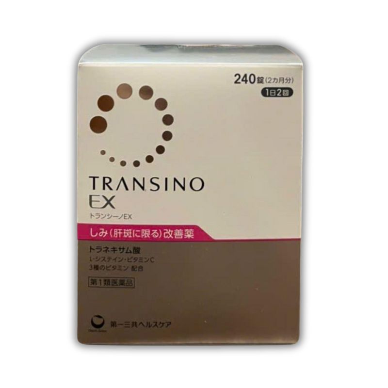Transino EX Viên Uống Hỗ Trợ Điều Trị Nám Da, Hỗ Trợ Làm Sáng Da, Ức Chế Hình Thành Melanin Trên Da (Hộp 240 viên)
