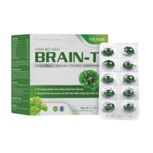 Brain-T Viên Nang Hỗ Trợ Cải Thiện Chức Năng Tuần Hoàn Máu Não (Hộp 60 viên)