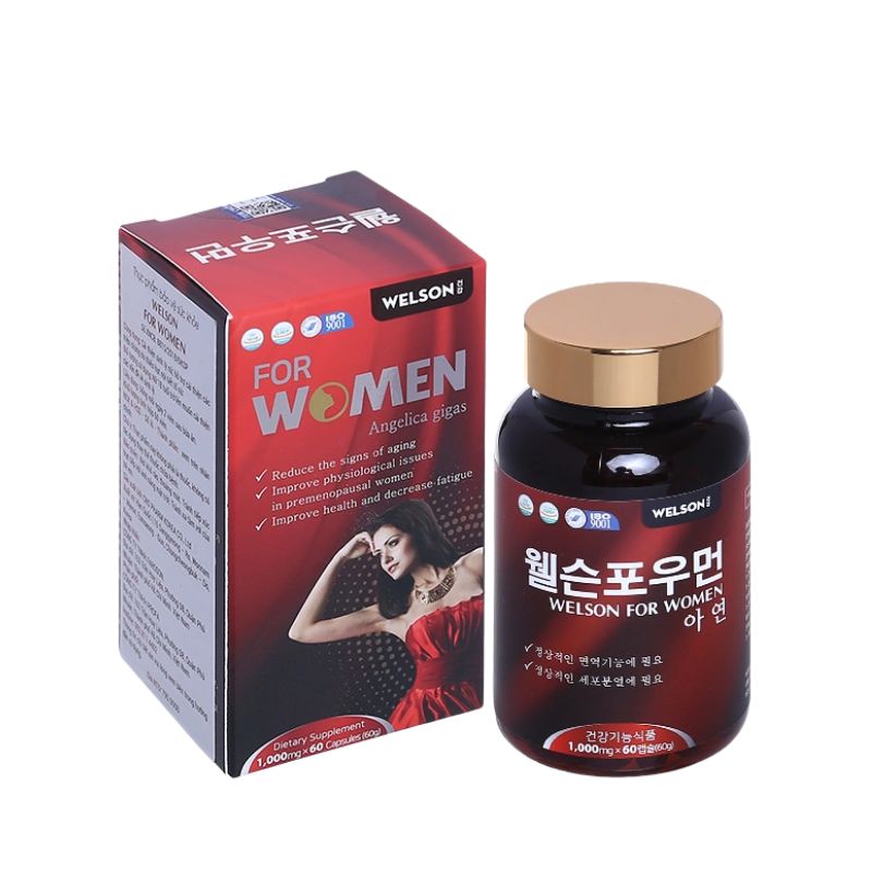 Welson For Women Hàn Quốc Viên Uống Hỗ Trợ Sinh Lý Nữ (Hộp 60 viên)
