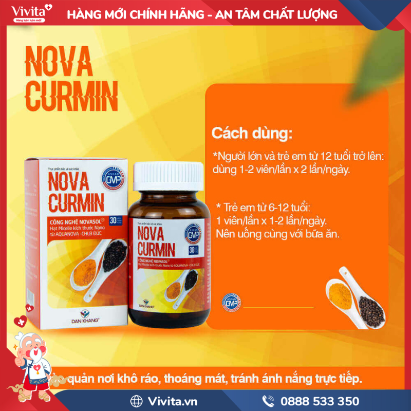 Cách sử dụng Nova Curmin  