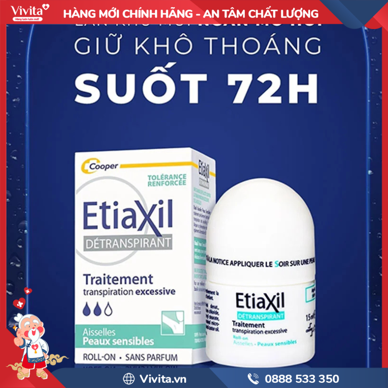 Công dụng của Etiaxil Detranspirant Sensitive   