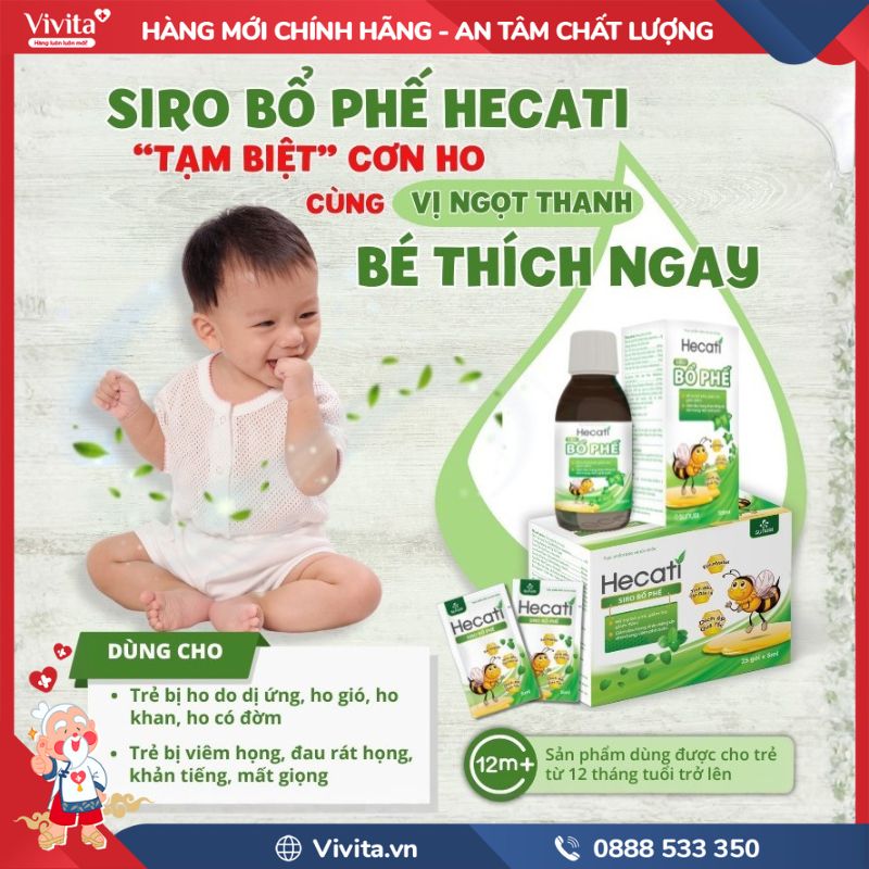 Công dụng Siro Bổ Phế Hecati