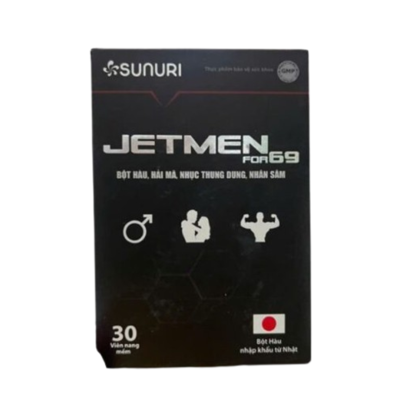 Viên uống Jetmen For69 hỗ trợ bổ thận, tráng dương (Hộp 30 viên)