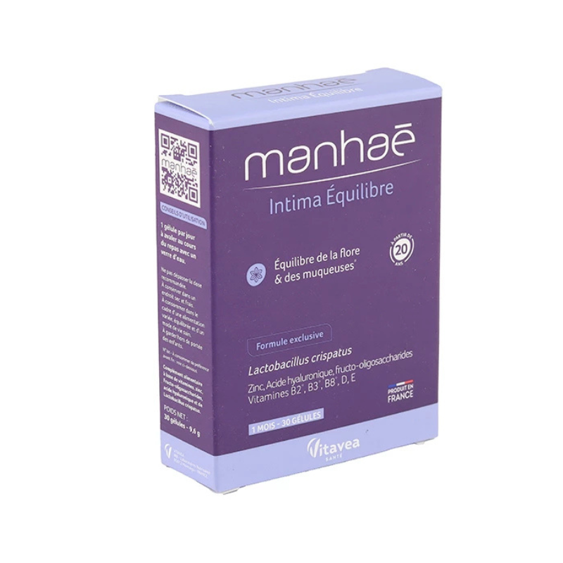 Manhae Intima Equilibre Pháp Viên Uống Hỗ Trợ Điều Trị Viêm Phụ Khoa (Hộp 30 viên)