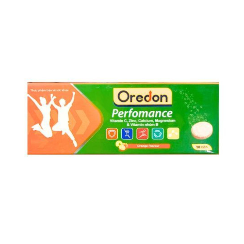 Oredon Perfomance bổ sung vitamin, nâng cao sức đề kháng (Tuýp 10 viên)