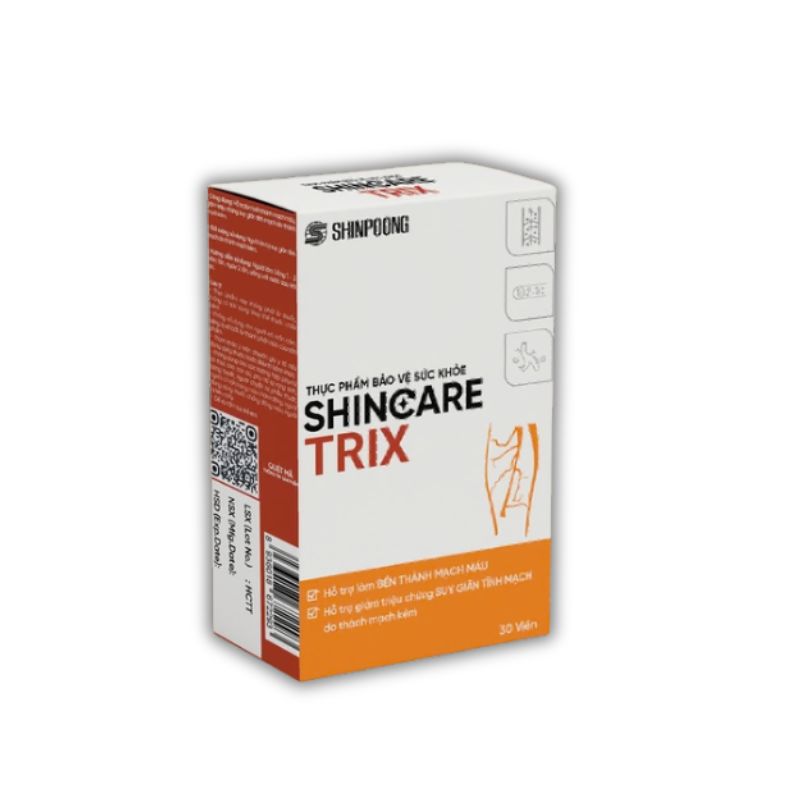 Shincare Trix Viên Uống Hỗ Trợ Bền Vững Thành Mạch (Hộp 30 viên)
