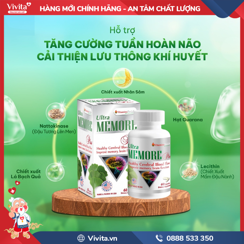 Thành phần chính của Ultra Memore Plus