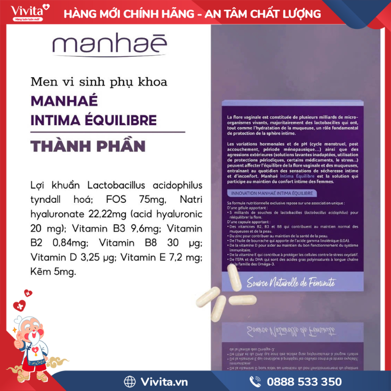 Thành phần của Manhae Intima Equilibre