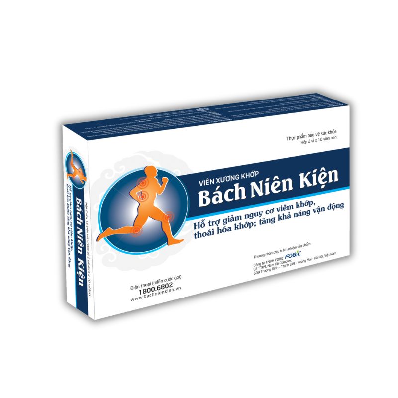 Bách Niên Kiện Viên Uống Hỗ Trợ Giảm Nguy Cơ Viêm Khớp (Hộp 80 viên)