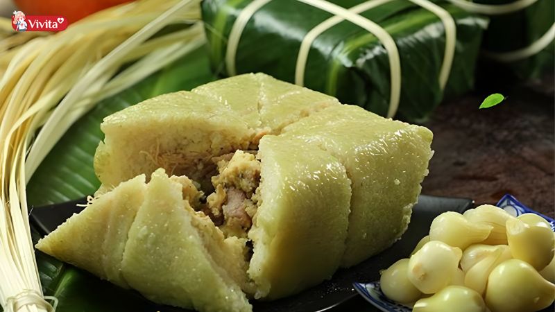 Ăn bánh chưng cùng rau xanh và thực phẩm giàu chất xơ