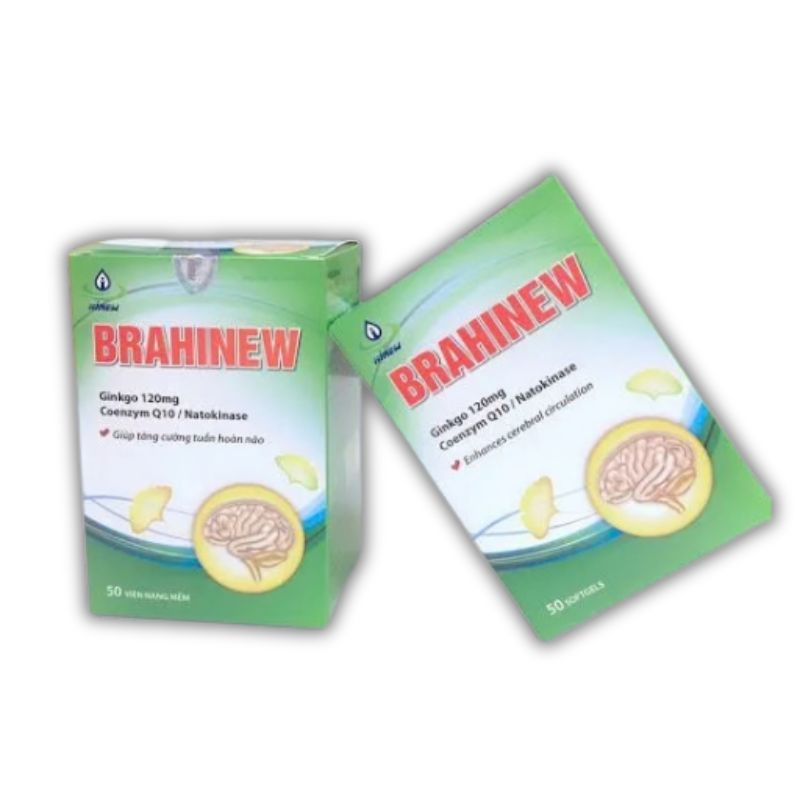 Brahinew Viên Uống Hỗ Trợ Bổ Não, Tăng Cường Trí Nhớ (Hộp 50 viên)