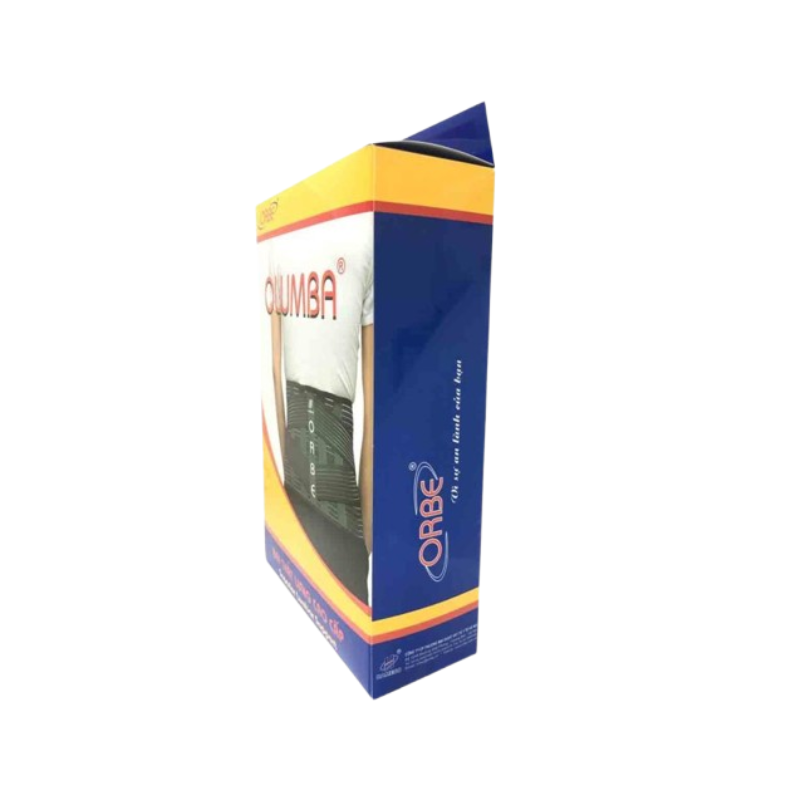 Đai thắt lưng Olumba Orbe size M màu ghi hỗ trợ giảm đau, cố định cột sống (Hộp 1 đai)