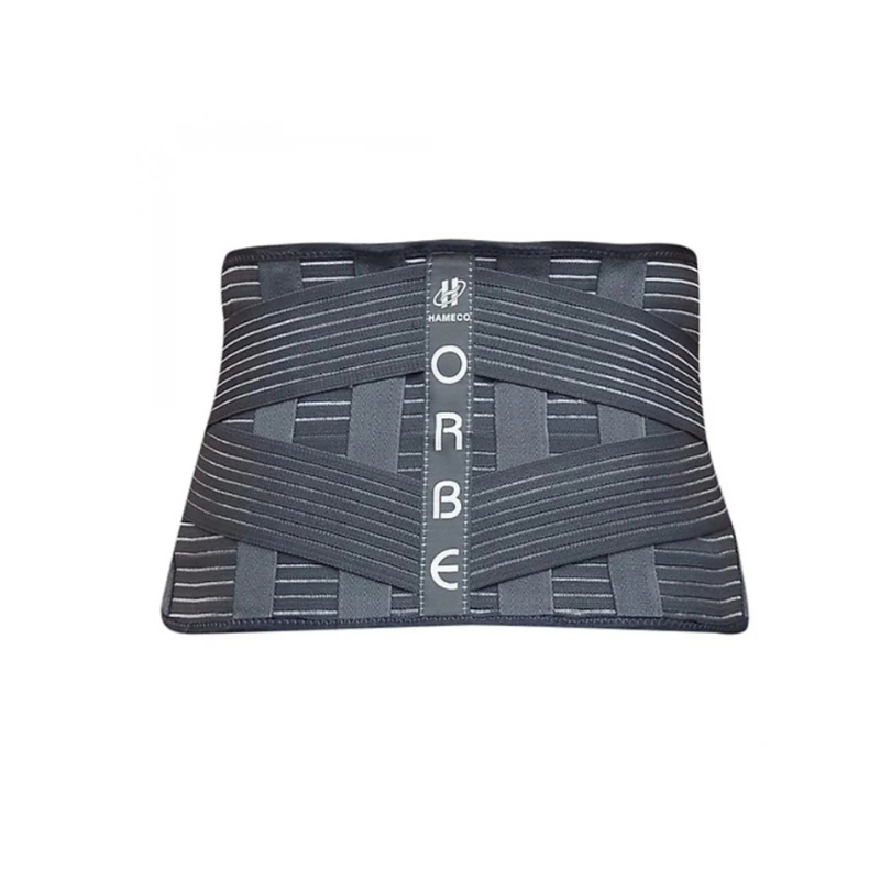 Đai thắt lưng Olumba Orbe size M màu ghi hỗ trợ giảm đau, cố định cột sống (Hộp 1 đai)