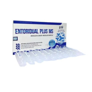 Entoridual Plus MS Dung Dịch Hỗ Trợ Bổ Sung Lợi Khuẩn Đường Ruột, Giảm Các Triệu Chứng Rối Loạn Tiêu Hóa Do Lợi Khuẩn Đường Ruột (Hộp 2 vỉ x 10 ống)