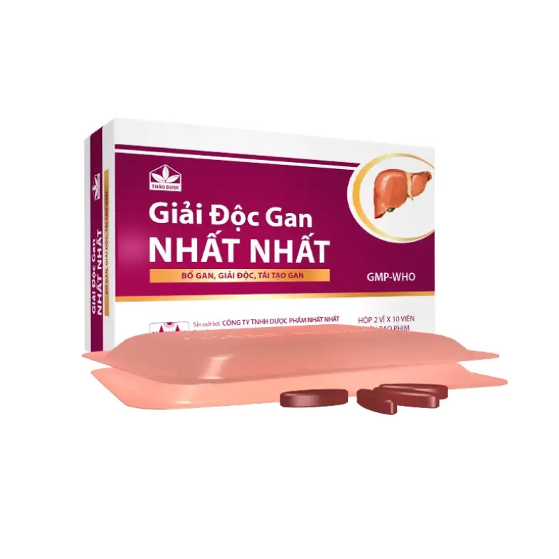 Giải độc gan Nhất Nhất hỗ trợ điều trị viêm gan B, giải độc, tái tạo gan (Hộp 2 vỉ x 10 viên)