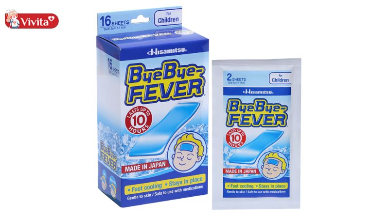 Miếng dán hạ sốt Hisamitsu ByeBye Fever