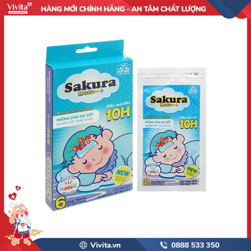 Miếng dán hạ sốt Sakura