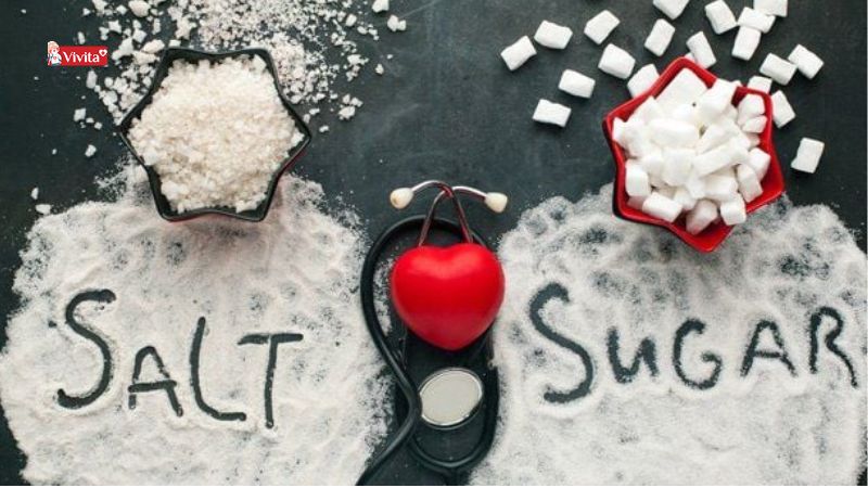 người cao huyết áp hạn chế đường, muối