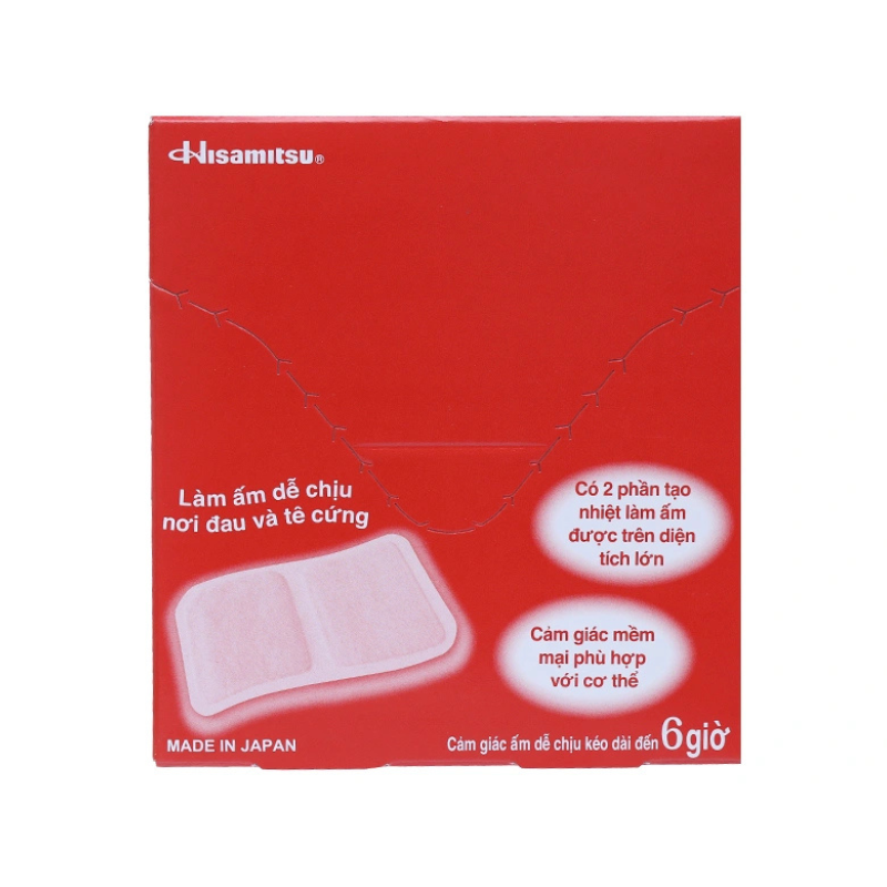 Salonpas Jikabari Nhật Bản Miếng Dán Hỗ Trợ Làm Ấm, Dễ Chịu Nơi Đau Và Tê Cứng (Hộp 8 miếng)