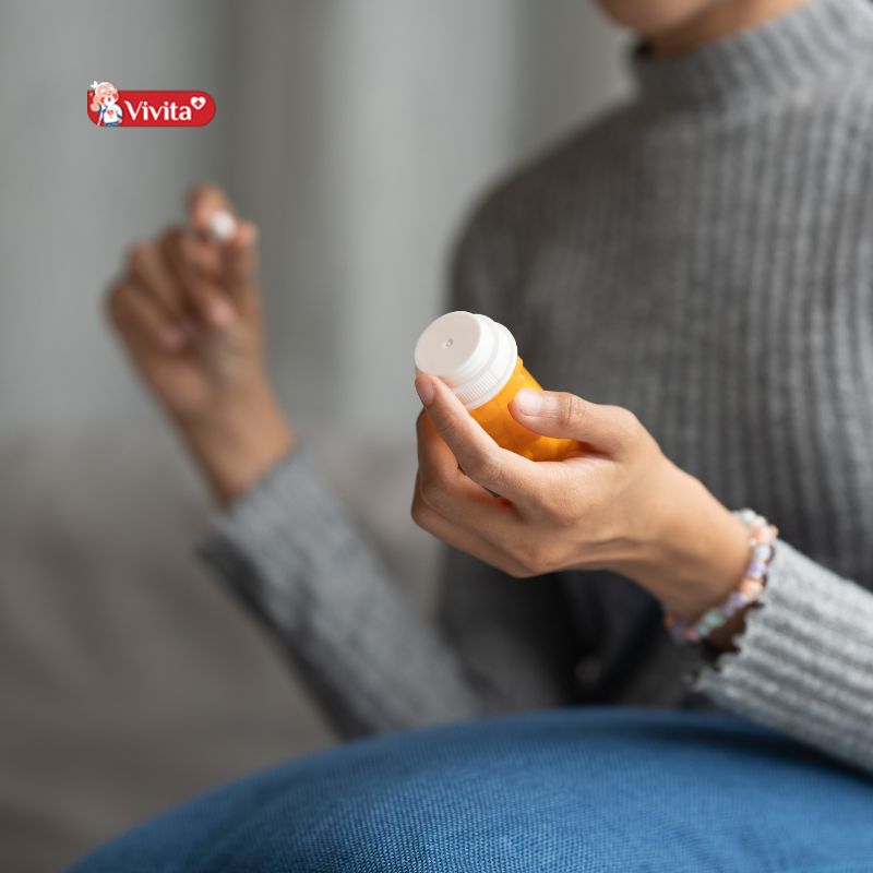 Sử dụng viên uống bổ sung vitamin E