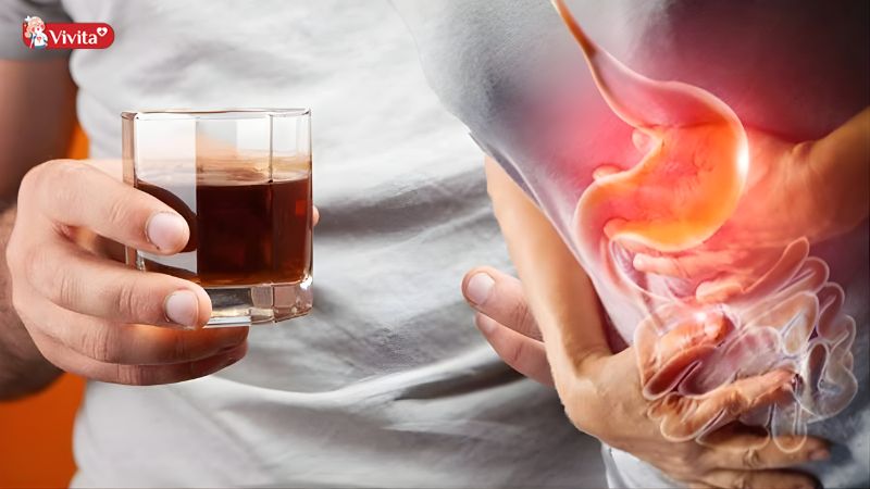 Tác hại khi uống rượu với dạ dày rỗng