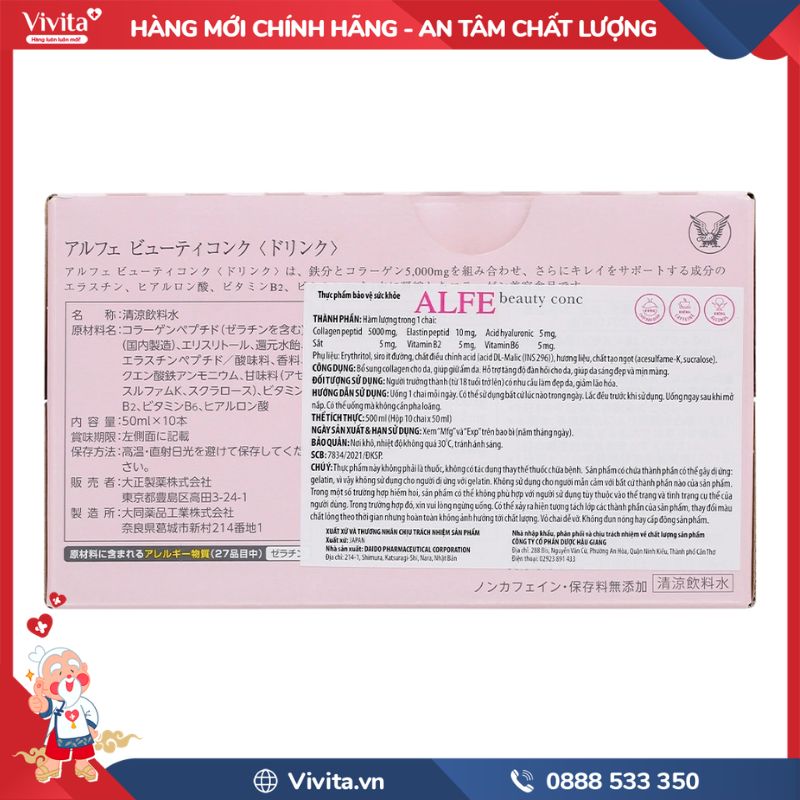 Thành phần của Alfe Beauty Conc