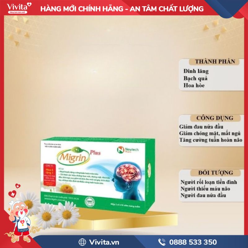 Thành phần chính của Migrin Plus