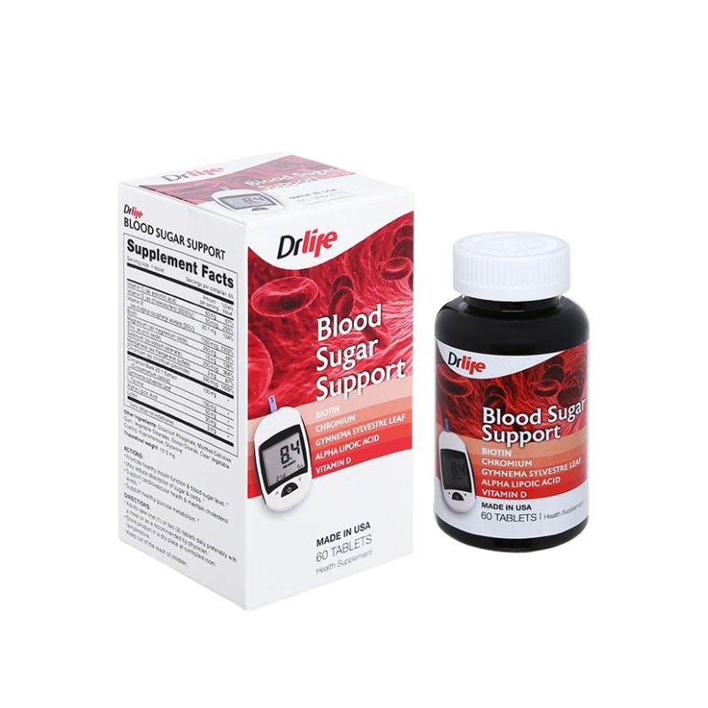 Blood Sugar Support Mỹ Viên Uống Hỗ Trợ Ổn Định Đường Huyết (Hộp 60 viên)