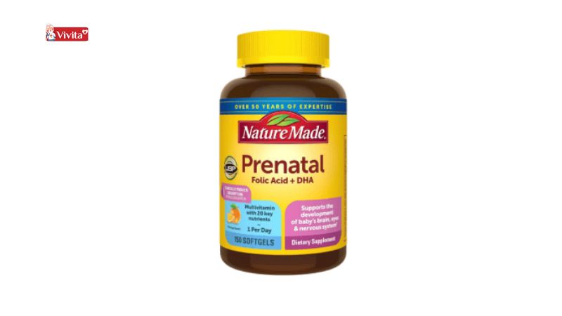 Viên uống Nature Made bổ sung DHA, acid folic