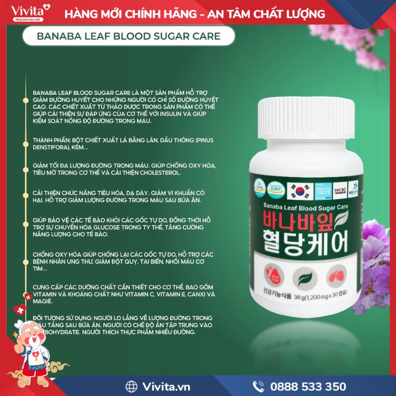 Banaba Leaf Blood Sugar Care có tốt không