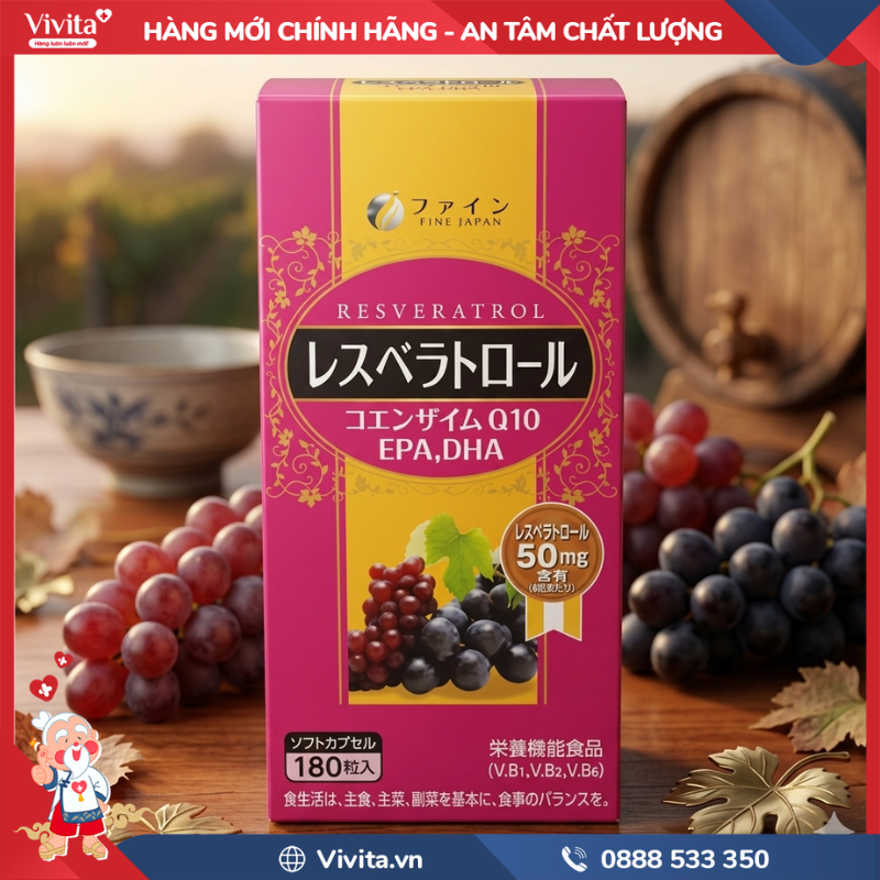 Cách dùng Resveratrol Fine Japan