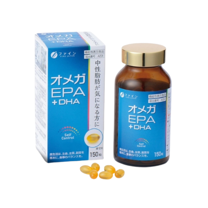 FFC Omega EPA+DHA Fine Japan Nhật Bản Viên Uống Hỗ Trợ Giảm Mỡ Máu Và Tăng Cường Sức Khỏe (Hộp 150 viên)