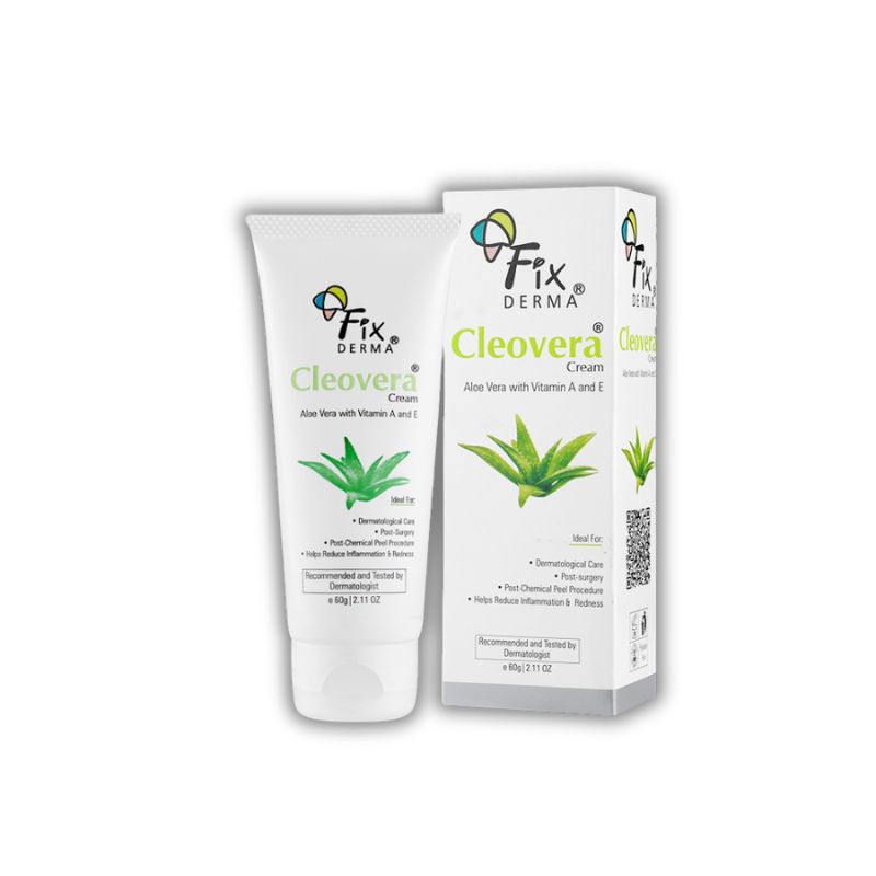 FixDerma Cleovera Cream Ấn Độ Kem Dưỡng Hỗ Trợ Giữ Ẩm Và Bảo Vệ Da (Chai 60gram)