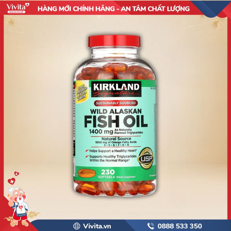 Kirkland Wild Alaskan Fish Oil 1400mg