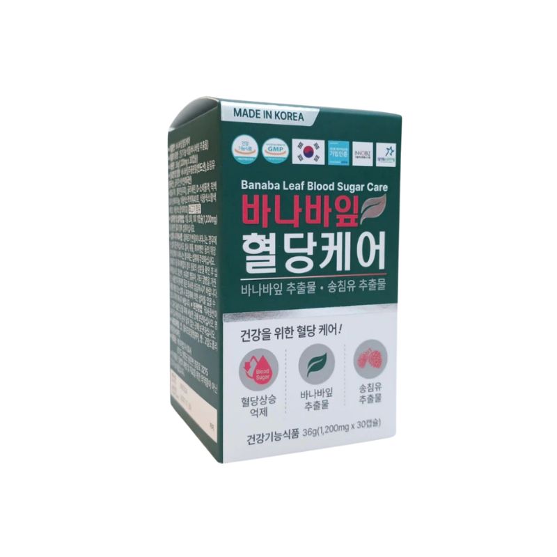Banaba Leaf Blood Sugar Care Hàn Quốc Hỗ Trợ Ổn Định Đường Huyết (Hộp 30 viên)