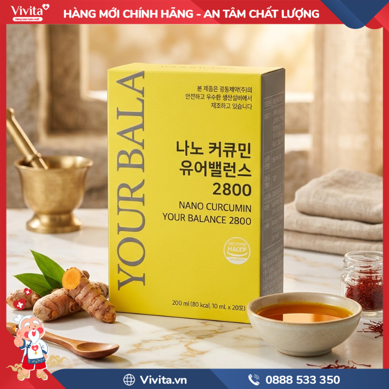 Nghệ Nano Curcumin Your Balance 2800 có tốt không