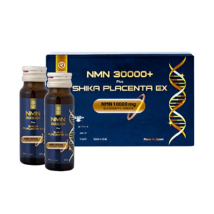 NMN 30000+ Plus Shika Placenta EX Hỗ Trợ Làm Đẹp Da, Trắng Da, Tăng Cường Nội Tiết Tố Nữ (50ml X 10 chai)