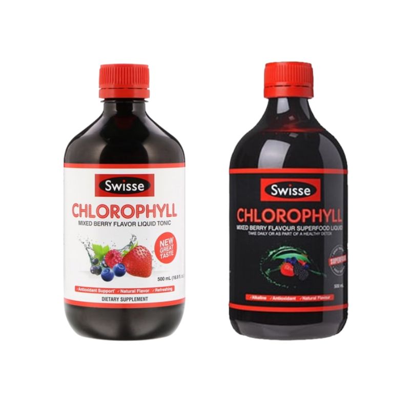 Swisse Chlorophyll Mixed Berry Flavour Superfood Liquid của Úc hỗ trợ bổ sung diệp lục, tăng cường sức khỏe tổng thể (Chai 500ml)