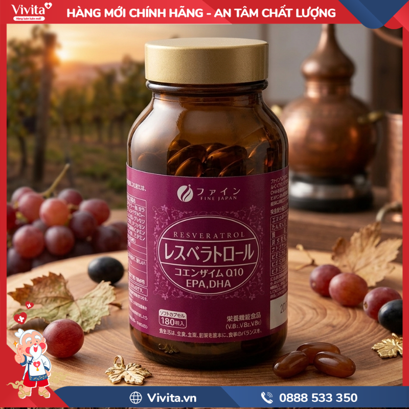 Thành phần của Resveratrol Fine Japan  