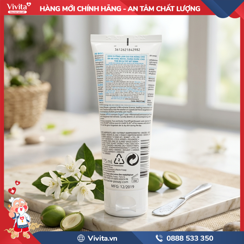 Thành phần của La Roche-posay Lipikar Baume AP+