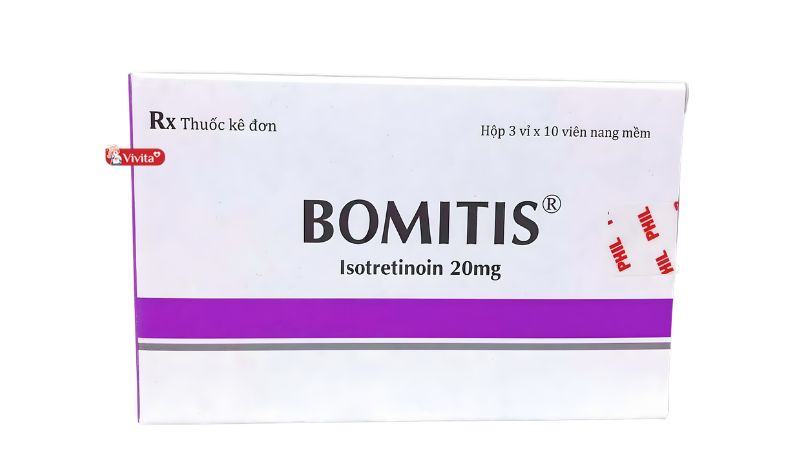 Thuốc uống trị mụn Bomitis 20mg Phil