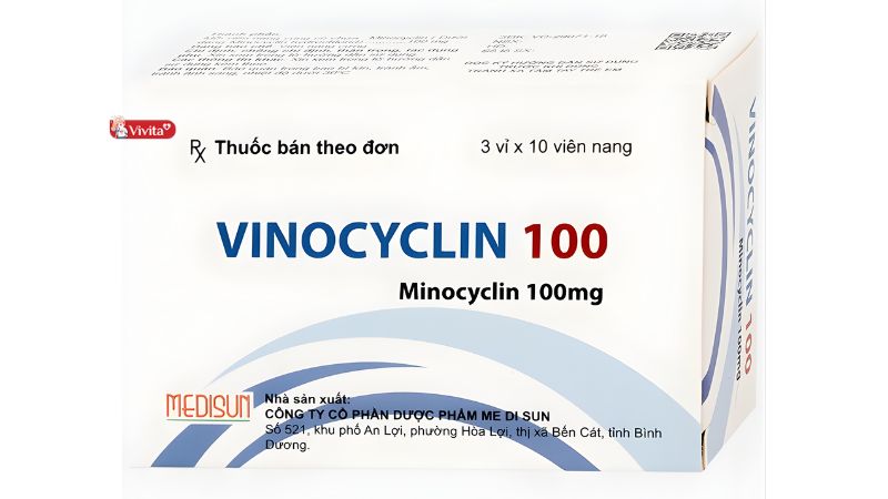 Thuốc Vinocyclin 100 Medisun