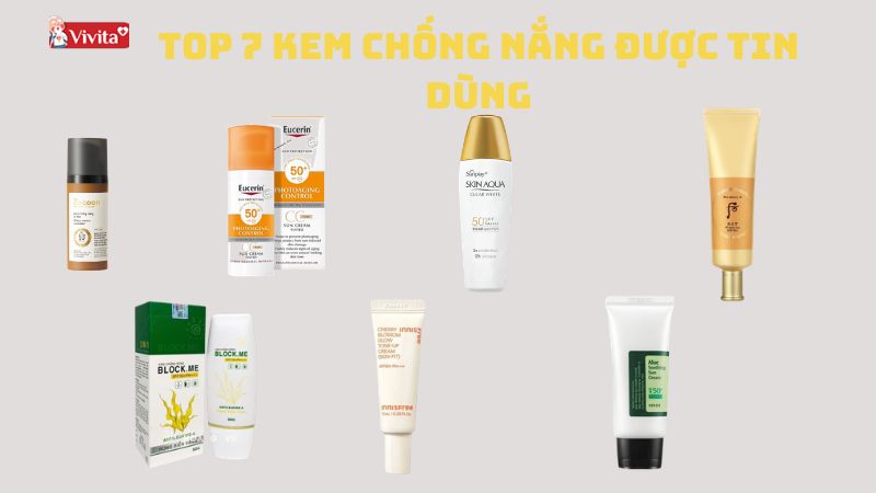 top 7 kem chong nang tin dung